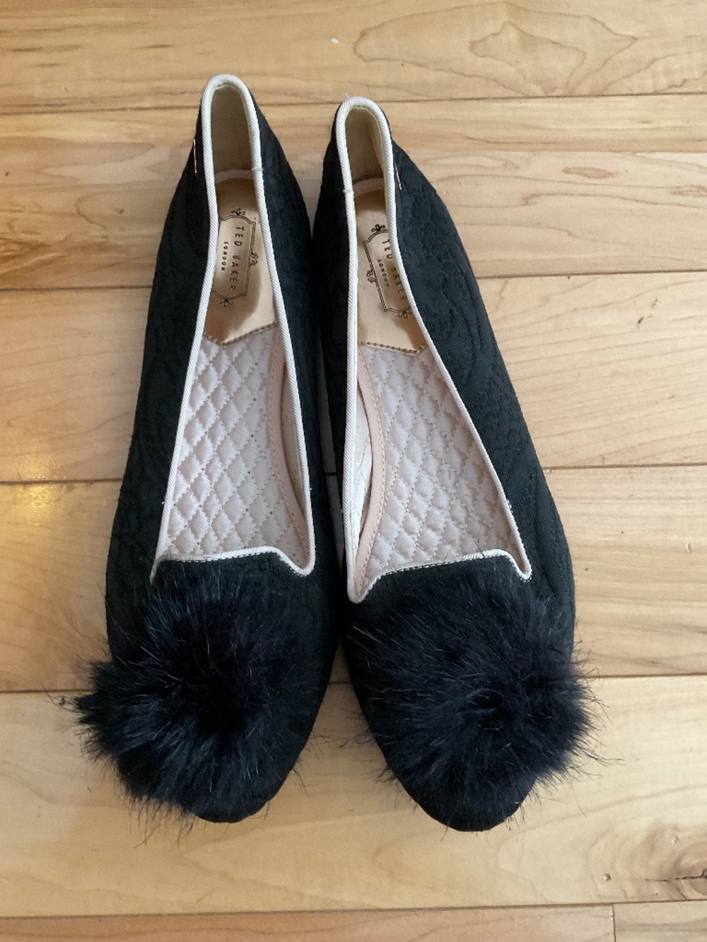 Ted Baker Pompom Jacquard Ballerina Flat